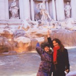 Io e Sofia Fontana di Trevi Roma